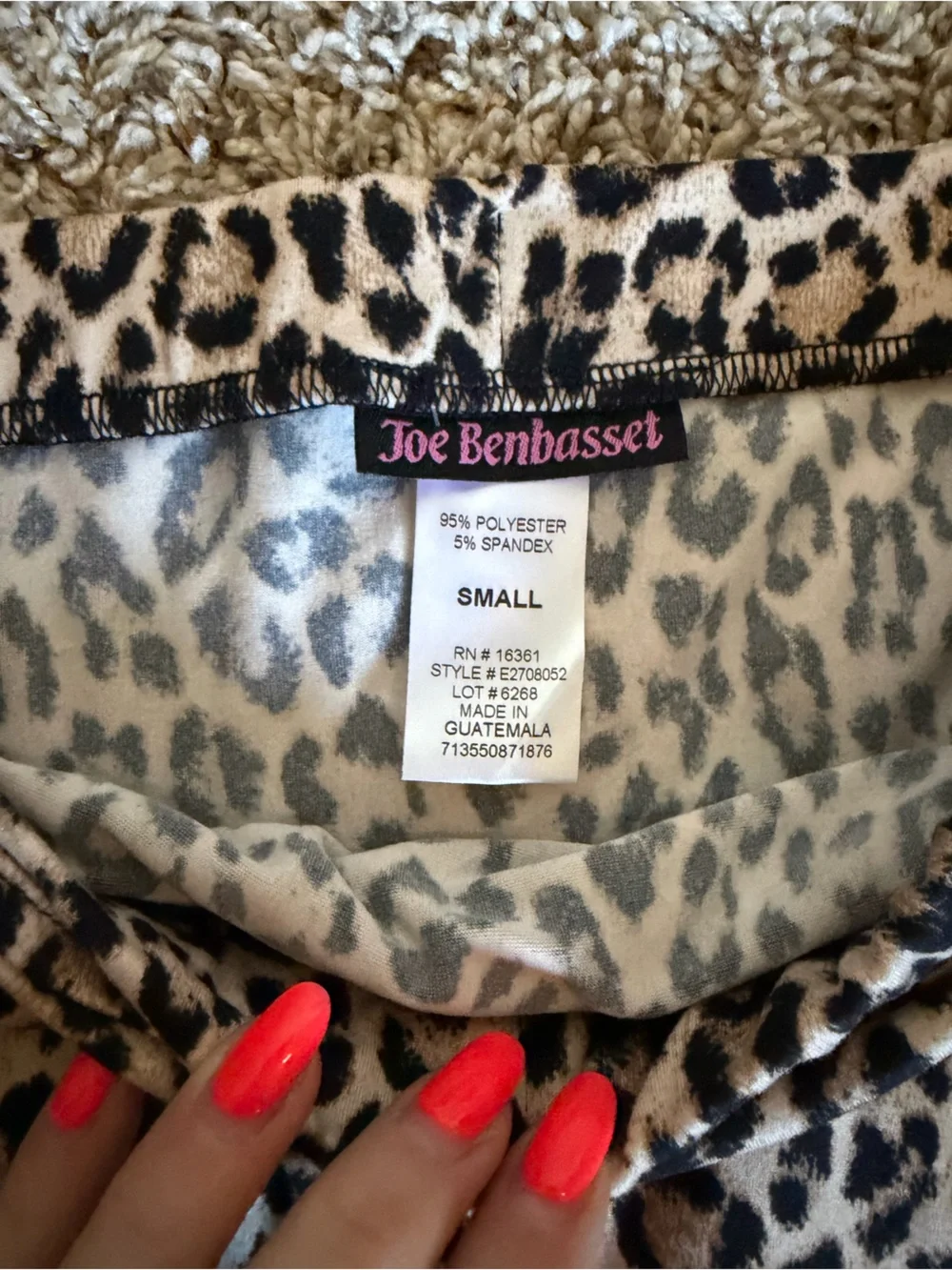 Joe Benbasset Leopard Print Skirt in Tan and Black